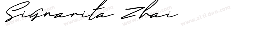 Signarita Zhai字体转换